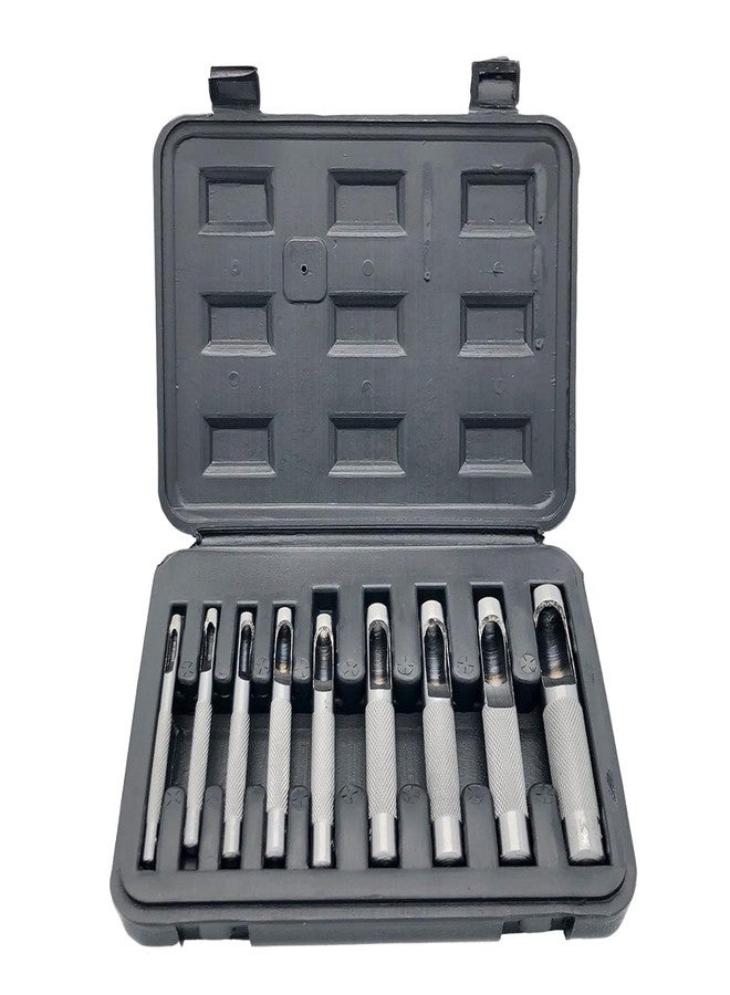 UpToDateTools 9Pcs Round Steel Hollow Punch Set 3mm to 12mm Leather Craft Hollow Hole Punch Tools For Leather, Watch Band, Gasket Belt, Shoe, Etc - Image 4